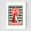 The Queen Medium White Frame