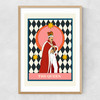 The Queen Narrow Oak Frame