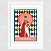 The Queen Wide White Frame