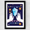 Topaz Wide Black Frame