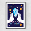 Topaz Narrow Black Frame