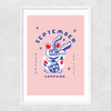 Sapphire Narrow White Frame