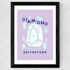 Diamond Wide Black Frame