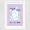 Diamond Wide White Frame