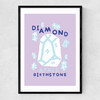 Diamond Narrow Black Frame