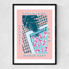 Aquamarine Narrow Black Frame