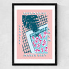 Aquamarine Medium Black Frame