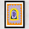 Amethyst Wide Black Frame