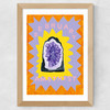Amethyst Wide Oak Frame
