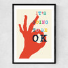It's Going To Be Okay Narrow Black Frame