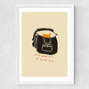 Take Your Cat To Work Day Medium White Frame