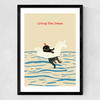 Living The Dream Medium Black Frame
