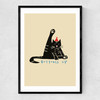 Bottoms Up Narrow Black Frame