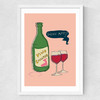 Wine Not? Medium White Frame