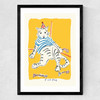 Fish Face Medium Black Frame