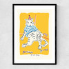 Fish Face Narrow Black Frame