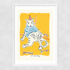 Fish Face Narrow White Frame