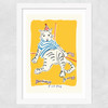Fish Face Wide White Frame