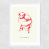 Co-Dependency Narrow White Frame