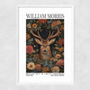 William Morris Stag Narrow White Frame