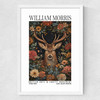 William Morris Stag Medium White Frame