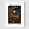 William Morris Moon Flowers Medium White Frame