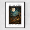 William Morris Moon Woodland Narrow Black Frame
