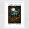 William Morris Moon Woodland Wide White Frame
