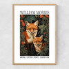 William Morris Fox Cubs Narrow Oak Frame