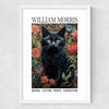 William Morris White Cat Medium White Frame