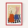 Two Blooming Pottery