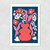 Blushing Flower Pot Unframed Print