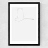 The Swan l Medium Black Frame