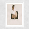 Kneeling Narrow White Frame
