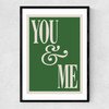 You And Me Narrow Black Frame