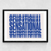 Sensational Medium Black Frame