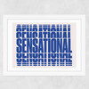 Sensational Wide White Frame