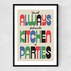 Parties Narrow Black Frame