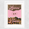 Leopard by HollieGraphik Wide White Frame