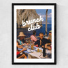 Brunch Club by GS Print Shoppe Medium Black Frame
