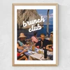 Brunch Club by GS Print Shoppe Medium Oak Frame