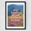 Happy Times Medium Black Frame