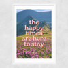 Happy Times Narrow White Frame