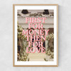 First For Money Narrow Oak Frame