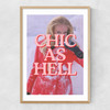 Chic As Hell Narrow Oak Frame