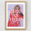 Chic As Hell Wide Oak Frame