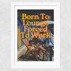 Born To Lounge Wide White Frame