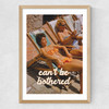 Can't Be Bothered Medium Oak Frame
