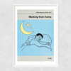 Working From Home Narrow White Frame
