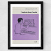 Laying Down Beats Wide Black Frame